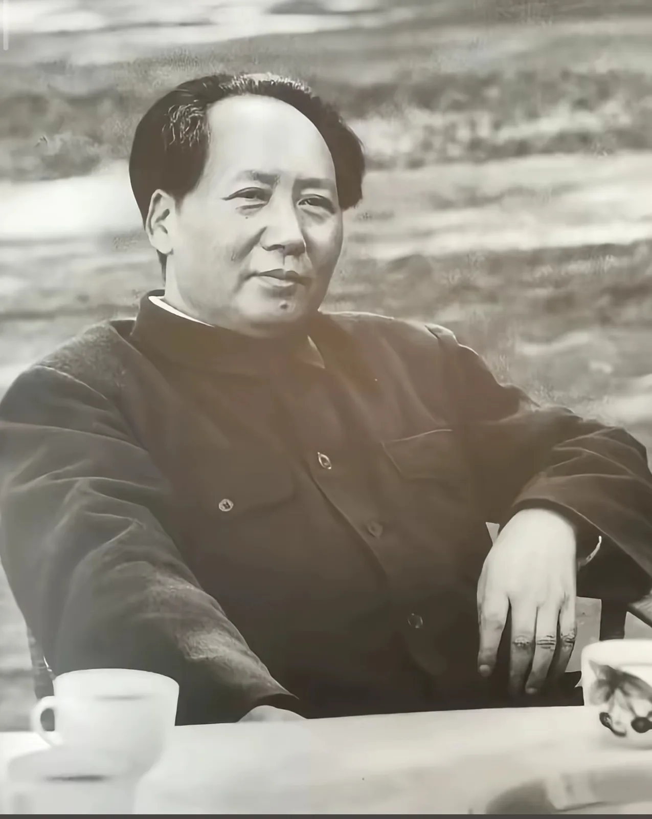 天安门城楼上的毛泽东画像